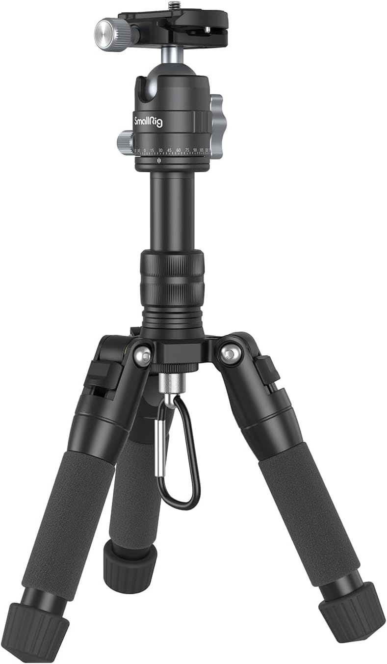 SmallRig VT-20 Aluminum Mini Tripod, 20" Desktop Tripod with 360° Ball Head, Compact Desktop Tripods for DSLR Camera Video Camcorder, Load up to 13lb/6kg-4289