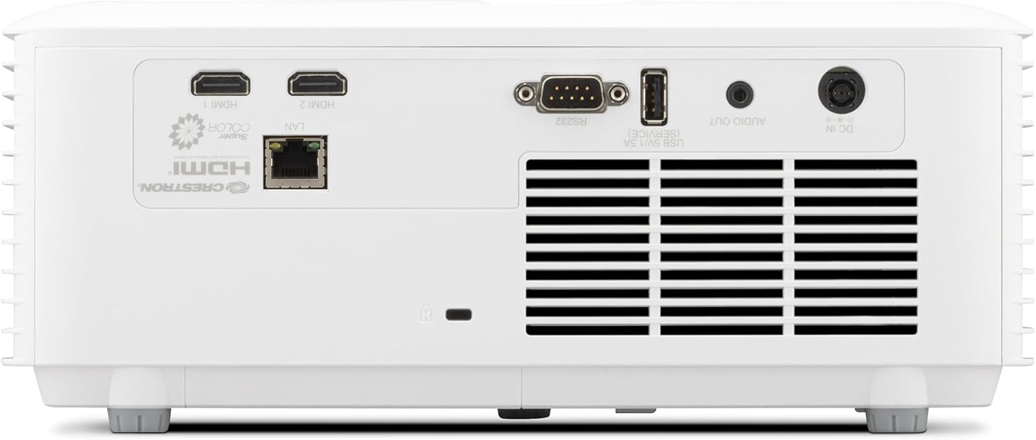 ViewSonic LS630W 4500 Lumens DLP WXGA Laser Projector with 1.3x Optical Zoom, H/V Keystone, 360 Degrees Projection and LAN Control