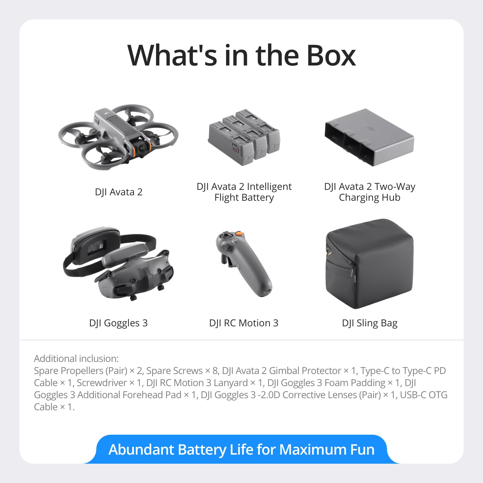 DJI Avata 2 Fly More Combo (1 Battery), FPV Drones with Camera for Adults 4K, Immersive Experience, Built-in Propeller Guard, Easy Flip/Roll, FAA Remote ID Compliant, POV Content Drone, Black - Buy Direct & Save