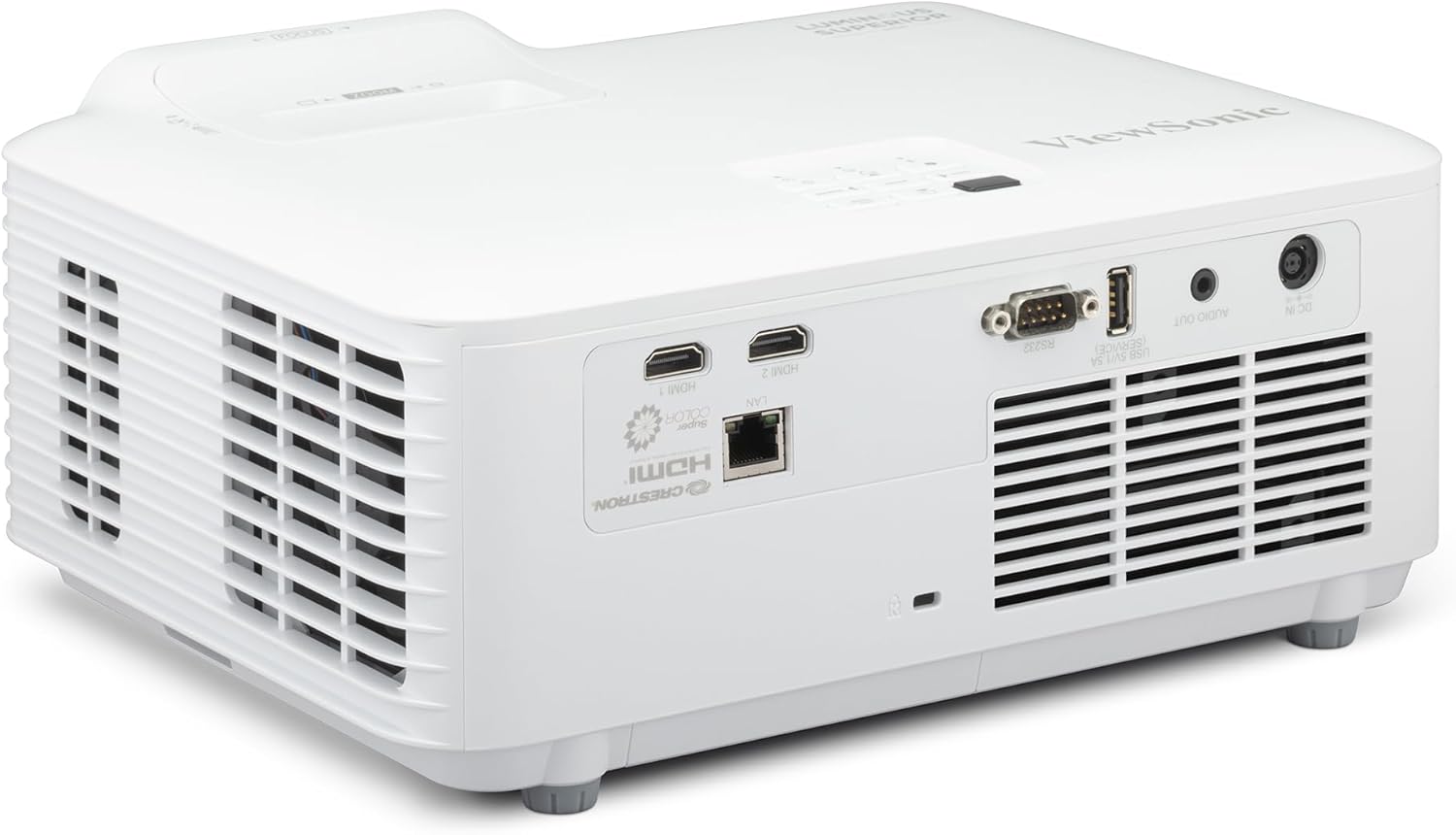 ViewSonic LS630W 4500 Lumens DLP WXGA Laser Projector with 1.3x Optical Zoom, H/V Keystone, 360 Degrees Projection and LAN Control