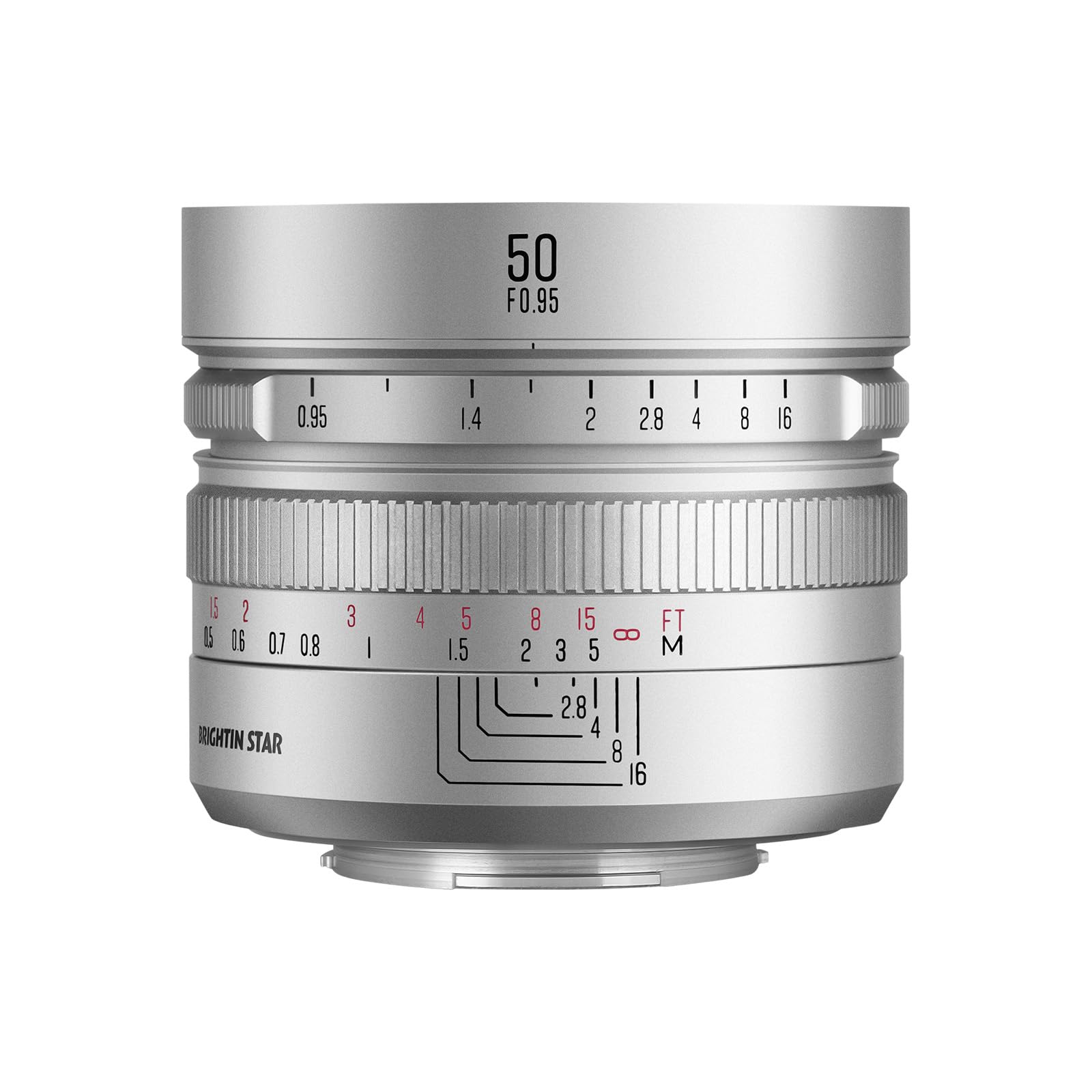 50mm F0.95 f/0.95 APS-C Mirrorless Camera Lens for Canon RF-S Mount RF R5 R6 R7 R10 R50 R100, Manual Focus Lens for Portrait Night Photography
