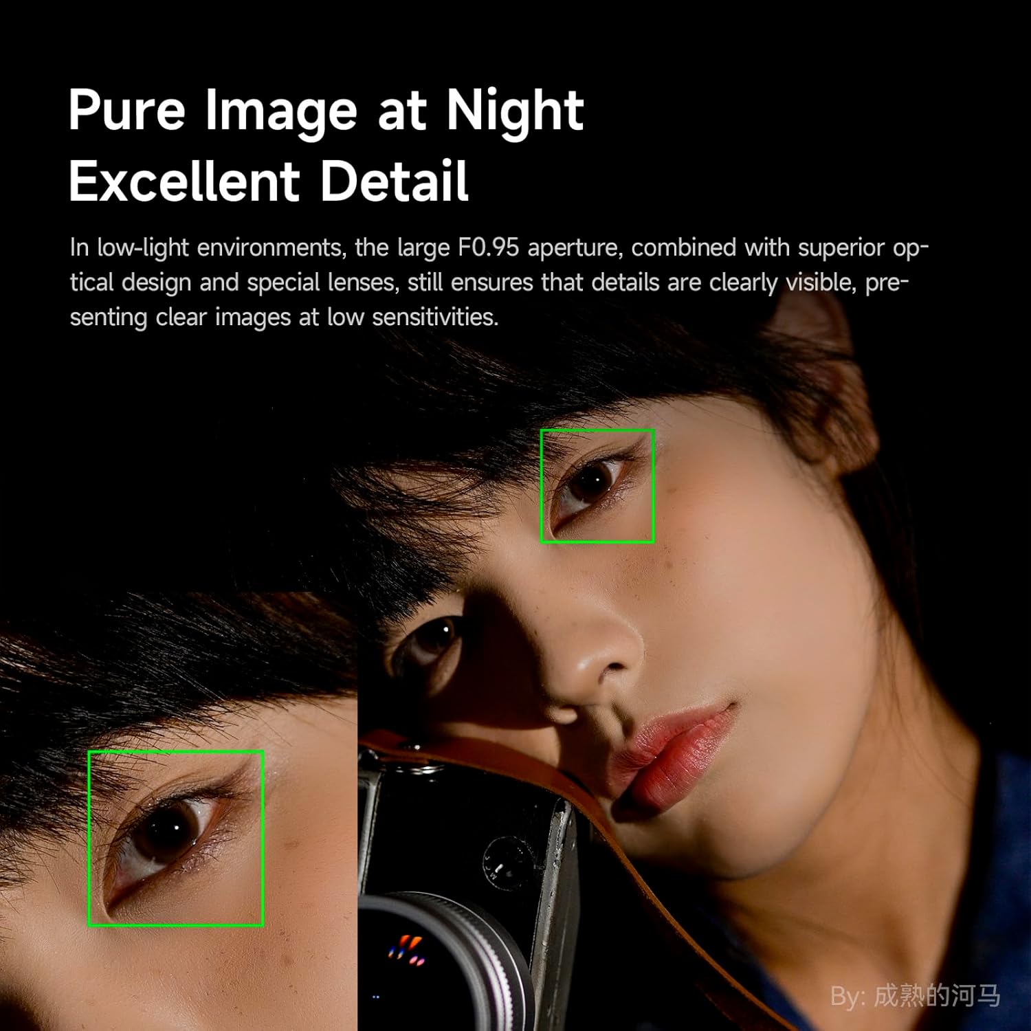 50mm F0.95 f/0.95 APS-C Mirrorless Camera Lens for Canon RF-S Mount RF R5 R6 R7 R10 R50 R100, Manual Focus Lens for Portrait Night Photography