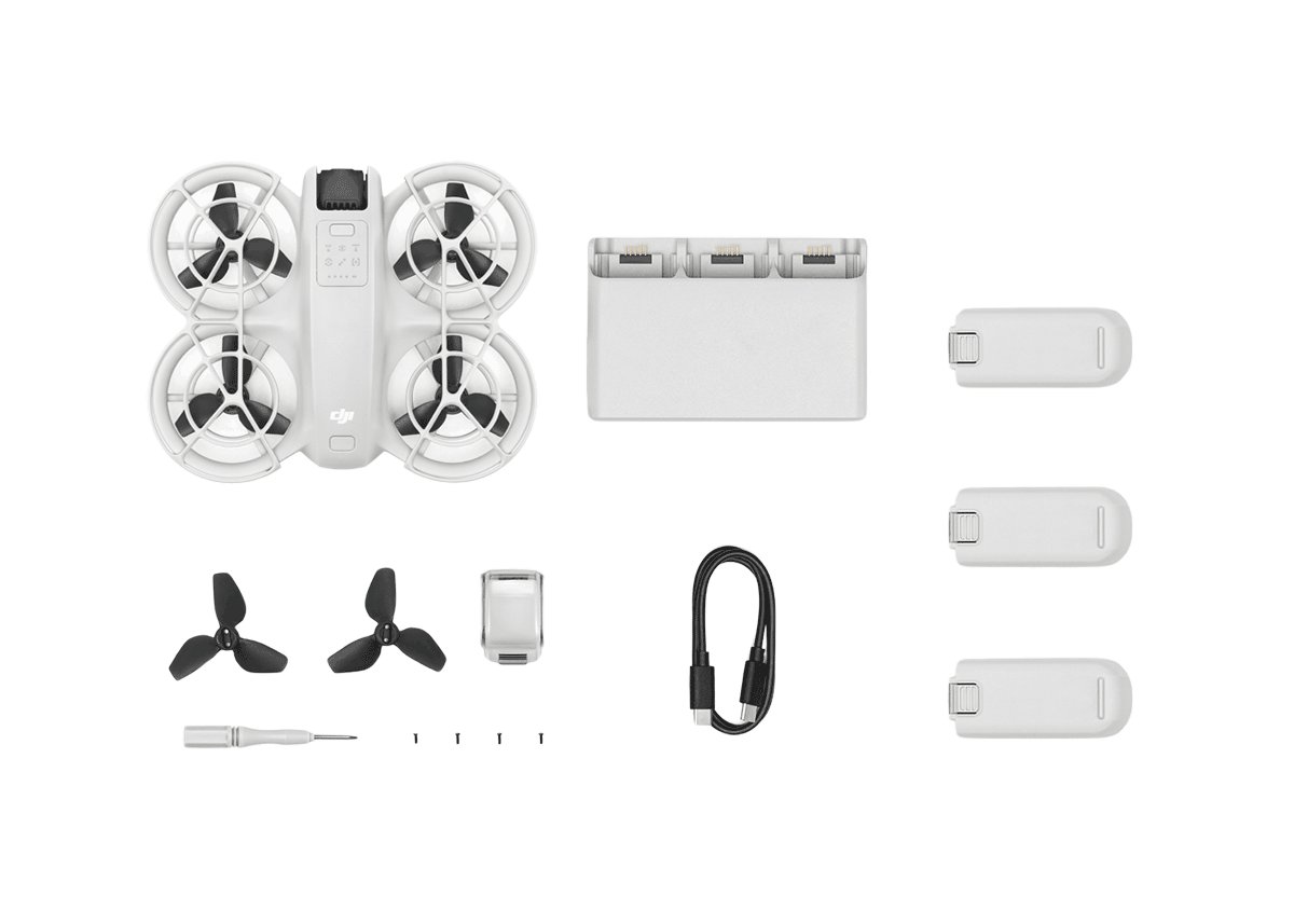 DJI Neo Palm‑Sized 4K Stabilized Drone with Triple Batteries