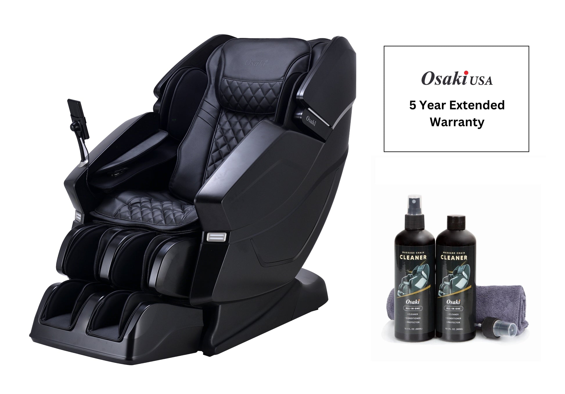 Osaki OS-3D Ai Vito Massage Chair with 5-year Warranty & Leather Cleaning Kit - Buy Direct & Save