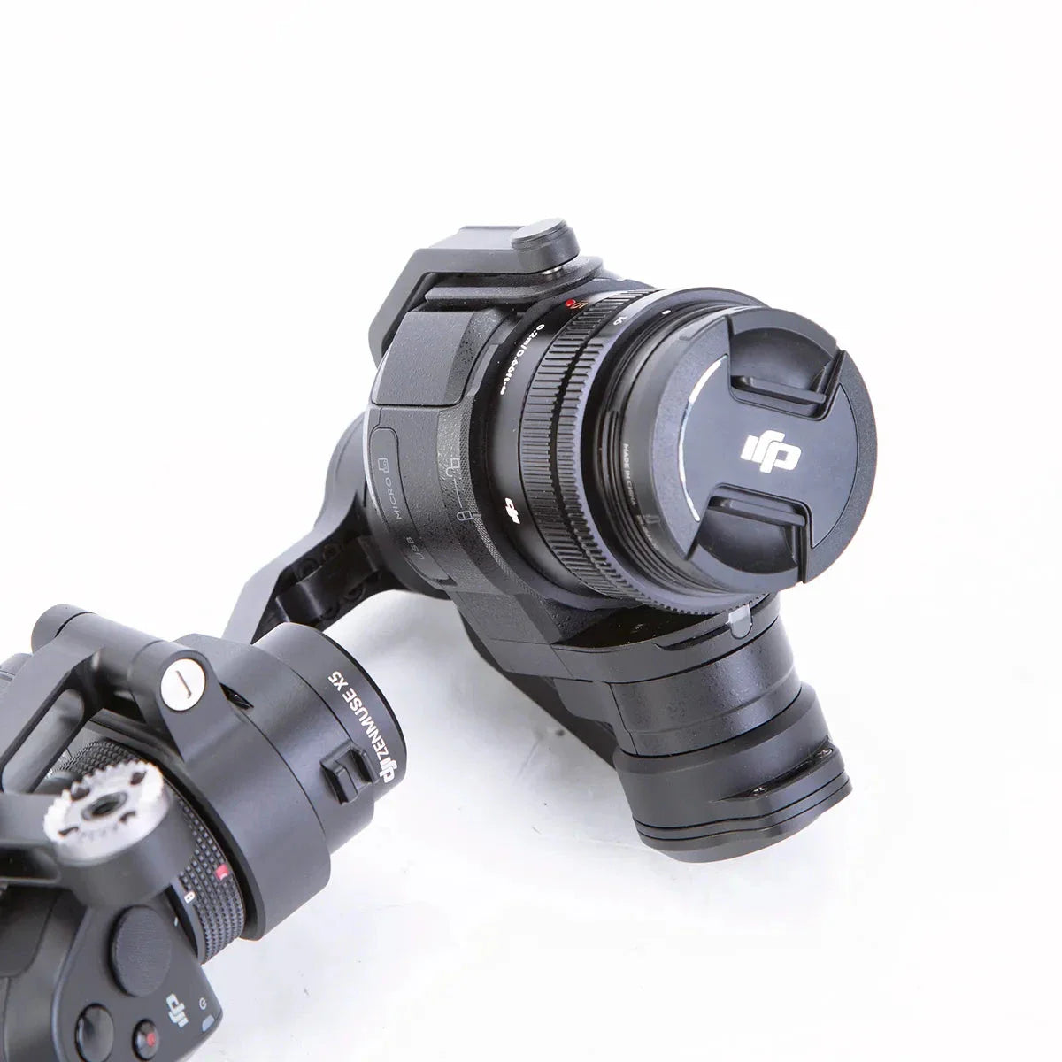 DJI Osmo Pro Kit includes X5 camera with 15mm f/1.7 Lens Pro Combo. DJI