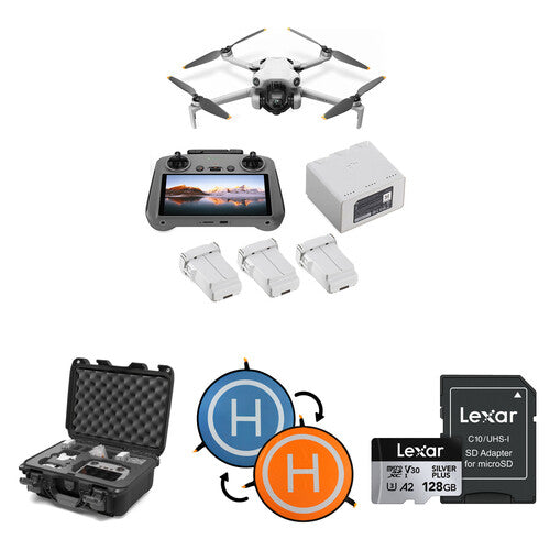 DJI Mini 4 Pro Drone with RC 2 Controller, 4K100 Video, Omnidirectional Obstacle Avoidance, Travel Case Kit