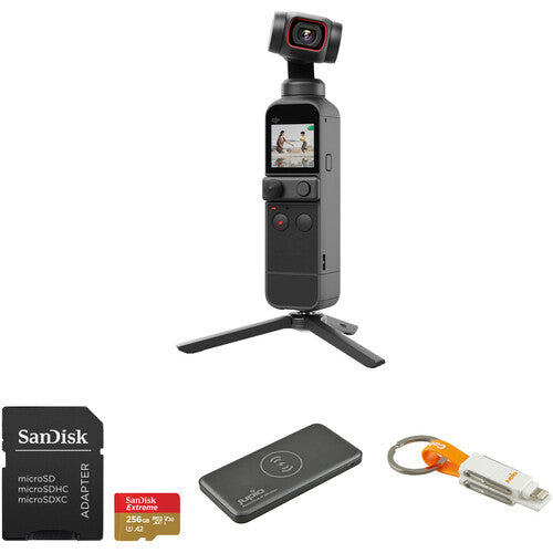 DJI Pocket 2 Creator Combo with microSDXC, Power Bank & Cable Kit - NJ Accessory/Buy Direct & Save