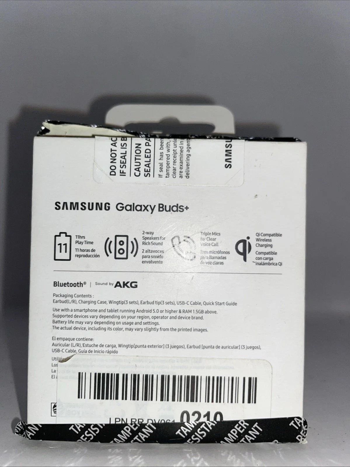 🎧 Samsung Galaxy Buds+ Plus – True Wireless Earbuds (White, SM-R175)