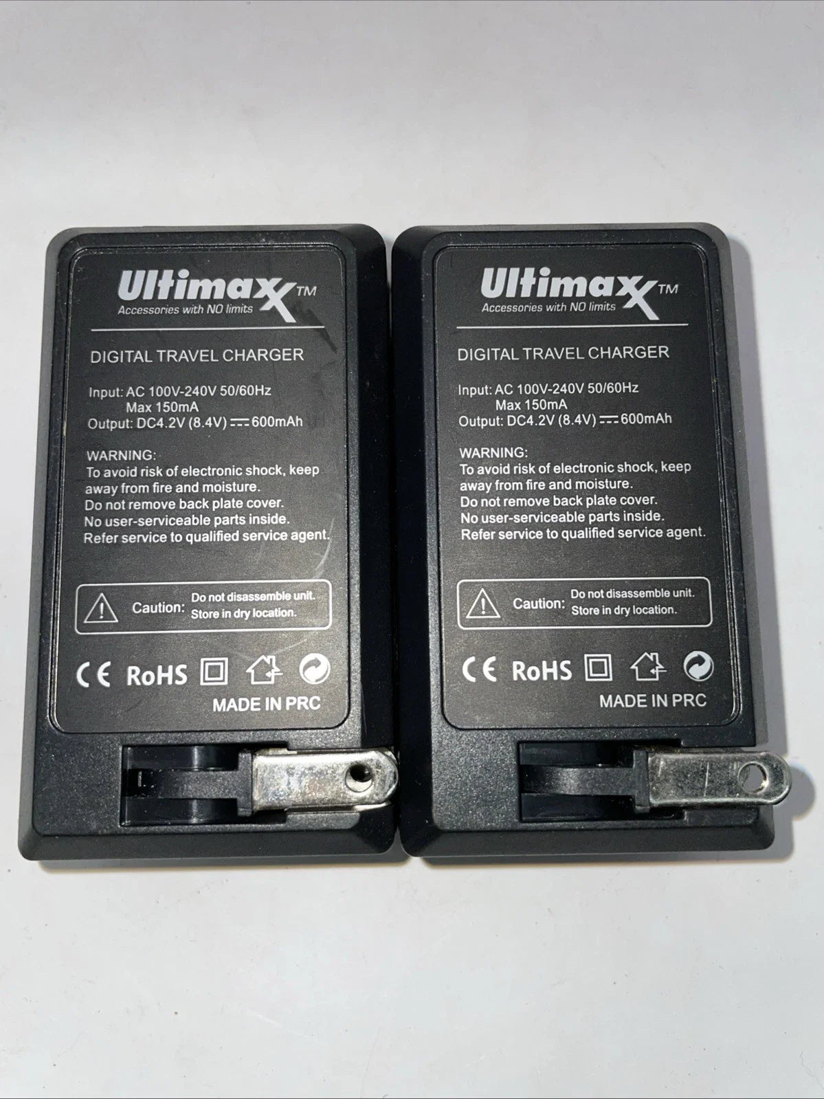 🔌 2× Ultimaxx LP-E17 Digital Travel Chargers – Fast AC/DC Compact Charging Solution
