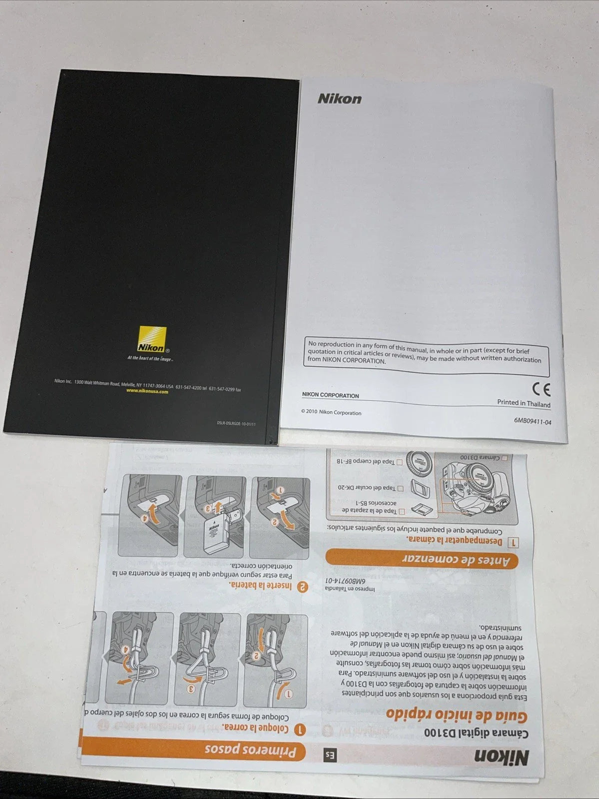 📚 Nikon D3100 English User’s Manual + Nikon School Guide to Digital SLR Photography