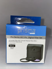 📷 Prisma Photo Pro Series HD – 3-Piece 52mm Filter Set (UV • CPL • FL-D)