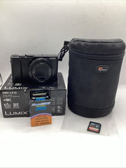Panasonic LUMIX DMC-LX10 Compact Camera with 64GB SD Card, Battery & LowePro Pouch