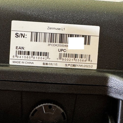 DJI Zenmuse L1 Lidar Camera