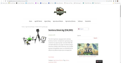 Sentera Omni Vehicle RTK Inspection - DJI Matrice 100 Chassis