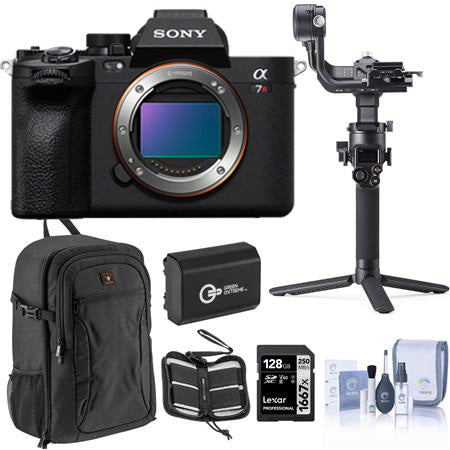 Sony Alpha a7R V Mirrorless Digital Camera (Black, Body Only) with DJI RSC 2 Gimbal Kit