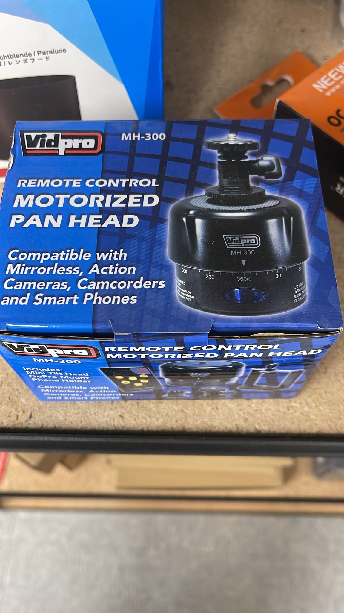 Vidpro MH-300 Motorized Pan Head with Remote Control - Buy Direct & Save